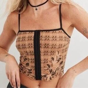 NEVER WORN‼️ aerie Lace Floral Women Corset Top